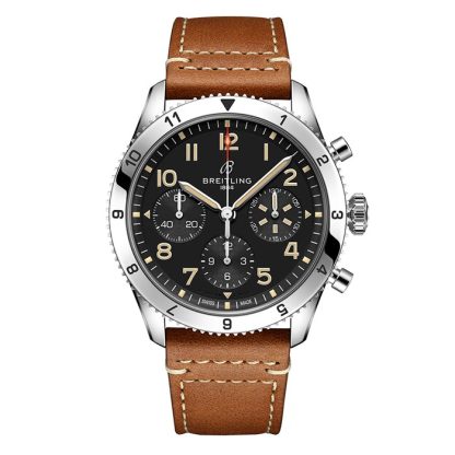 Breitling Classic AVI Chronograph 42 P-51 Mustang Lederarmbanduhr A233803A1B1X1