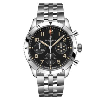 Breitling Classic AVI Chronograph 42 P-51 Mustang Uhr aus Edelstahl A233803A1B1A1