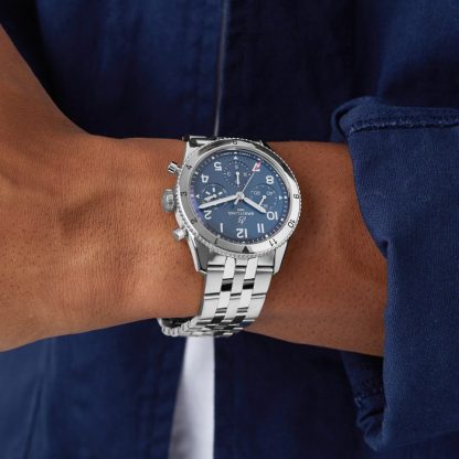 Breitling Classic AVI Chronograph 42 Tribut an die Vought F4U Corsair Edelstahluhr A233801A1C1A1 – Bild 3