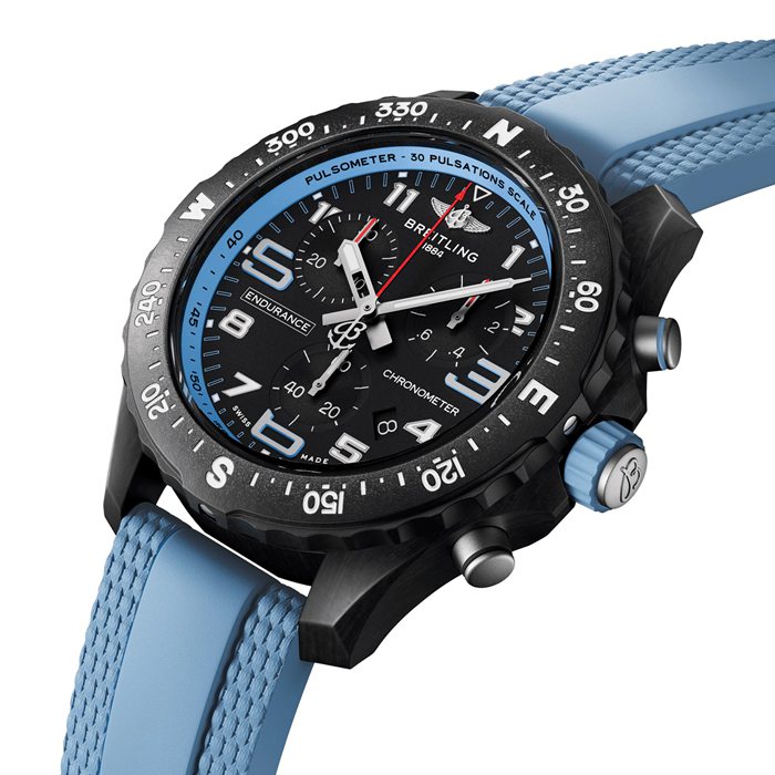 Breitling Endurance Pro 38mm Unisex Uhr Blau Gummi X83310281B1S1 – Bild 3