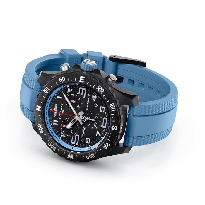 Breitling Endurance Pro 38mm Unisex Uhr Blau Gummi X83310281B1S1 – Bild 4