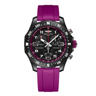 Breitling Endurance Pro 38mm Unisex Uhr lila Gummi X83310F61B1S1
