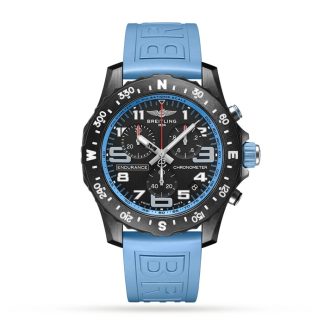 Breitling Endurance Pro 44mm Türkis Kautschukarmband Uhr X82310281B1S1