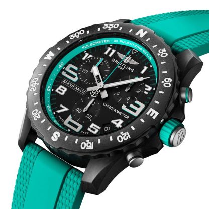 Breitling Endurance Pro 44mm Unisex Uhr Türkis Die Uhren der Schweiz Gruppe exklusive X823101L1B1S1 – Bild 2