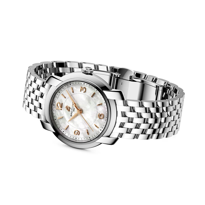 Breitling Lady Premier 32mm Damenuhr Mutter der Perle A77330121A2A1 – Bild 4