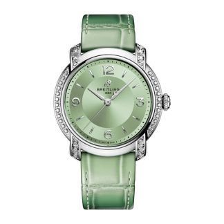 Breitling Lady Premier 36mm Damenuhr Grün A10310671L1P1