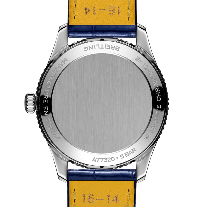 Breitling Navitimer 32mm Damenuhr Blau Perlmutt Alligator A77320171C1P1 – Bild 2