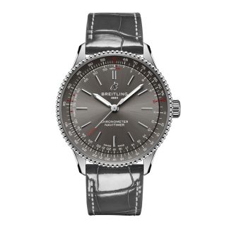 Breitling Navitimer 36mm Damenuhr Grau Alligator A17327381B1P1