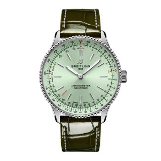 Breitling Navitimer 36mm Damenuhr Grünes Alligator A17327361L1P1