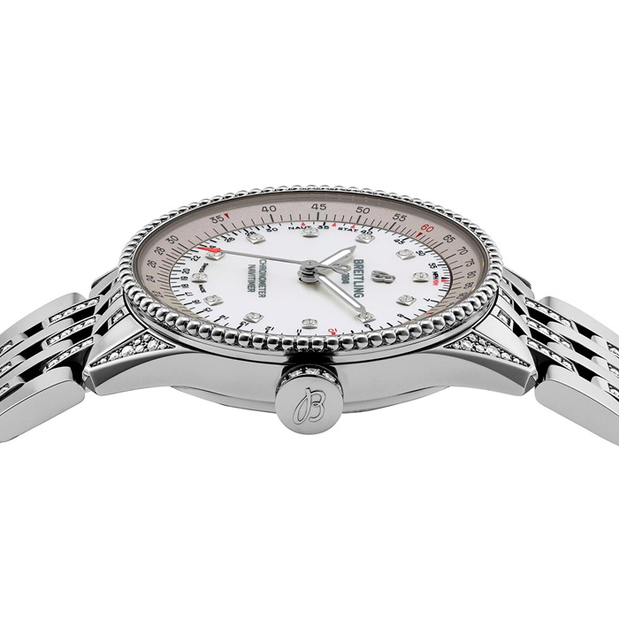 Breitling Navitimer Automatik 35mm Damenuhr Perlmutt A17395721G1A1 – Bild 3
