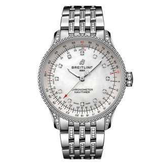 Breitling Navitimer Automatik 35mm Damenuhr Perlmutt A17395721G1A1