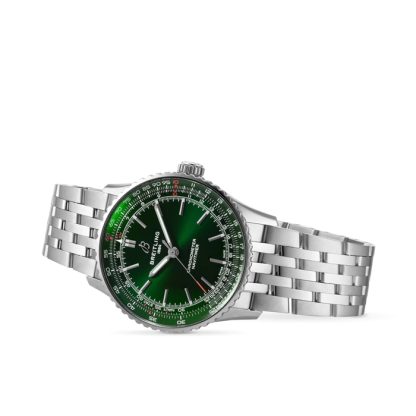 Breitling Navitimer Automatik 41mm Herrenuhr Grün Edelstahl A17329371L1A1 – Bild 3