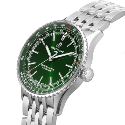 Breitling Navitimer Automatik 41mm Herrenuhr Grün Edelstahl A17329371L1A1 – Bild 5