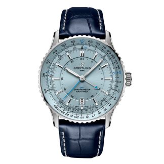 Breitling Navitimer Automatik GMT 41mm Herrenuhr Hellblau A32310171C1P1