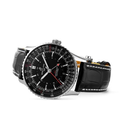 Breitling Navitimer Automatik GMT 41mm Herrenuhr Schwarz A32310251B1P1 – Bild 3