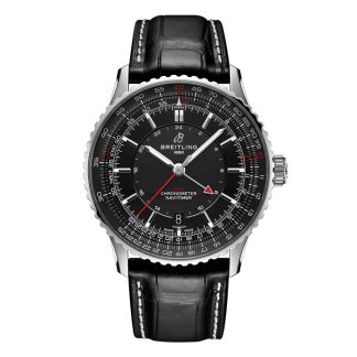 Breitling Navitimer Automatik GMT 41mm Herrenuhr Schwarz A32310251B1P1