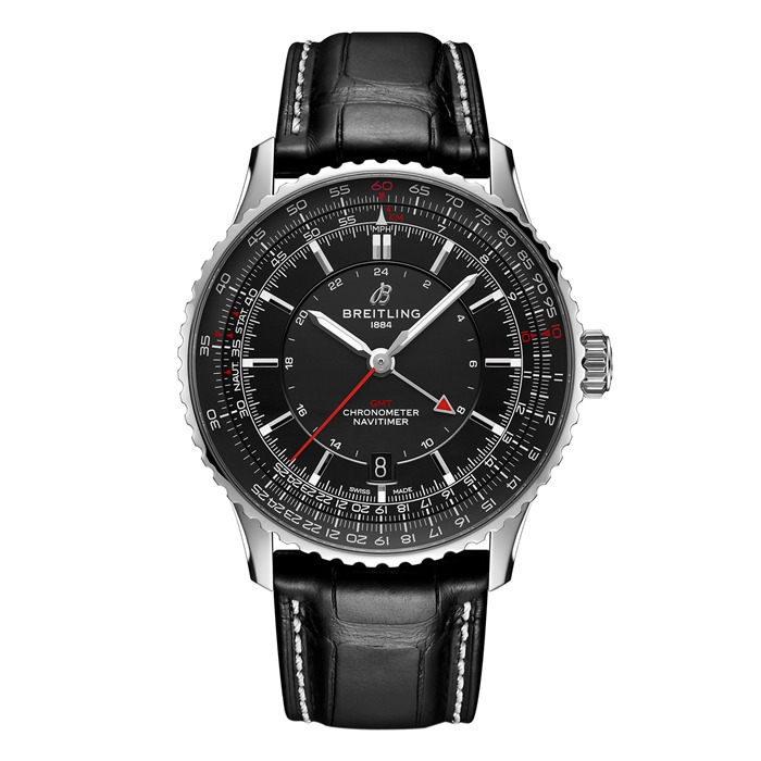 Breitling Navitimer Automatik GMT 41mm Herrenuhr Schwarz A32310251B1P1