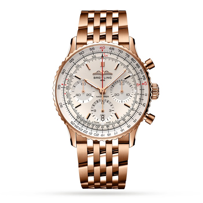 Breitling Navitimer B01 Chronograph 41 18k Rotgold Uhr RB0139211G1R1