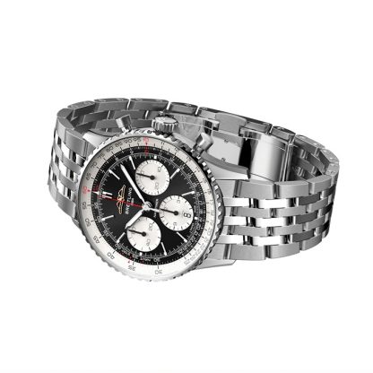 Breitling Navitimer B01 Chronograph 41mm Herrenuhr schwarz Edelstahl AB0139211B1A1 – Bild 3