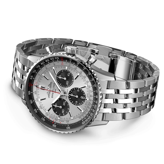Breitling Navitimer B01 Chronograph 43 Silber Uhr AB0138241G1A1 – Bild 3