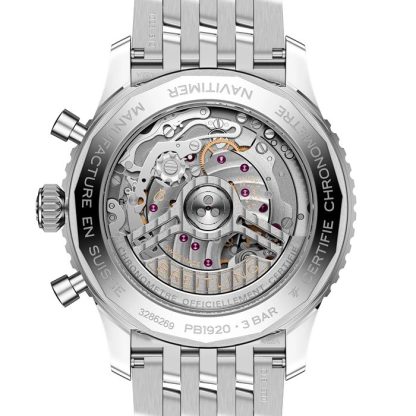Breitling Navitimer B19 Chronograph Ewiger Kalender 43mm Herrenuhr Blau PB1920251C1A1 – Bild 2
