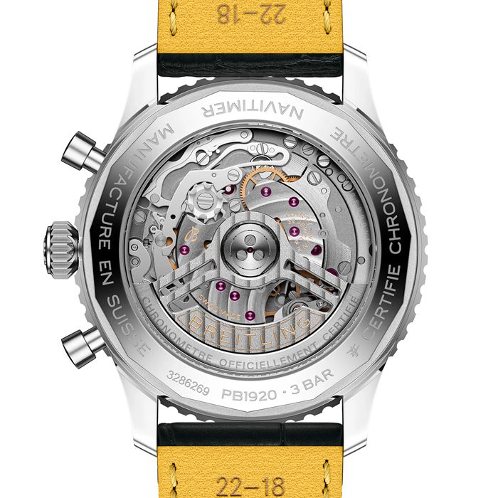 Breitling Navitimer B19 Chronograph Perpetual Calender 43mm Herrenuhr blau Alligator PB1920251C1P1 – Bild 2