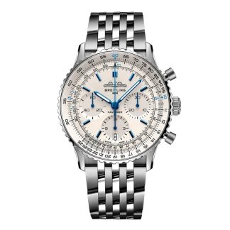 Breitling Navitimer Chronograph 41mm Herrenuhr weiß AB0139A71G1A1