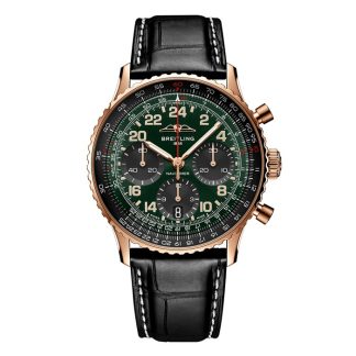 Breitling Navitimer Cosmanaute 41mm Limited Edition Herrenuhr Grün RB12302A1L1P1
