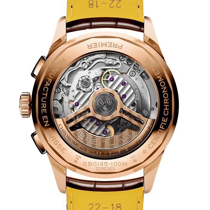 Breitling Premier B01 Chronograph 42mm Herrenuhr Creme RB0145371G1P1 – Bild 2