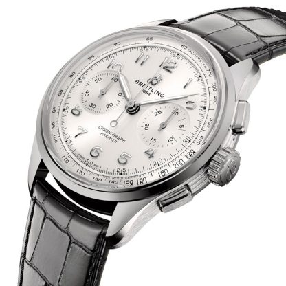 Breitling Premier B09 Chonograph 40mm Herrenuhr Silber AB0930371G1P1 – Bild 2