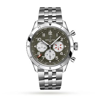Breitling Super AVI B04 Chronograph GMT 46 Curtiss Warhawk Uhr AB04452A1L1A1