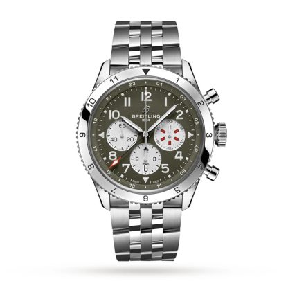 Breitling Super AVI B04 Chronograph GMT 46 Curtiss Warhawk Uhr AB04452A1L1A1