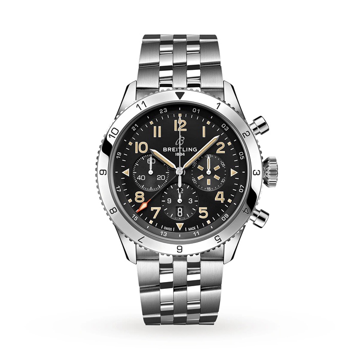 Breitling Super AVI B04 Chronograph GMT 46 P-51 Mustang Uhr AB04453A1B1A1