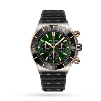 Breitling Super Chronomat B01 44 Edelstahl & 18k Rotgold Kautschukband Uhr UB0136251L1S1