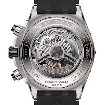 Breitling Super Chronomat B01 44mm Herrenuhr Grau Gummi EB0136251M1S1 – Bild 2