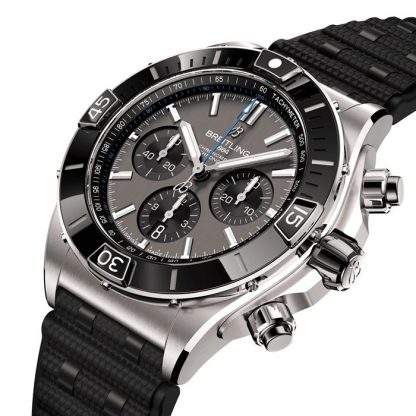 Breitling Super Chronomat B01 44mm Herrenuhr Grau Gummi EB0136251M1S1 – Bild 3