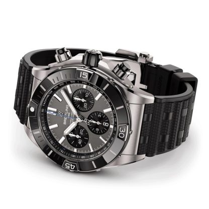 Breitling Super Chronomat B01 44mm Herrenuhr Grau Gummi EB0136251M1S1 – Bild 4