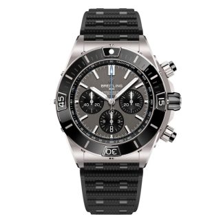Breitling Super Chronomat B01 44mm Herrenuhr Grau Gummi EB0136251M1S1