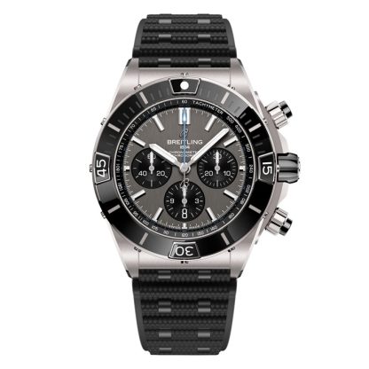 Breitling Super Chronomat B01 44mm Herrenuhr Grau Gummi EB0136251M1S1