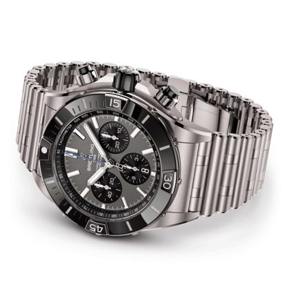Breitling Super Chronomat B01 44mm Herrenuhr Grau Titan EB0136251M1E1 – Bild 4