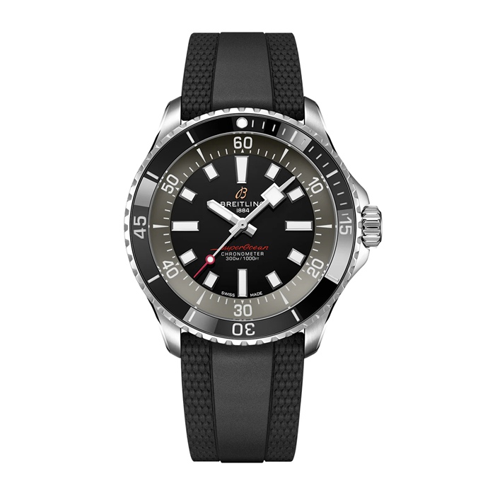 Breitling Superocean 42mm UK Edition Herrenuhr Grau Kautschuk A173757A1B1S1