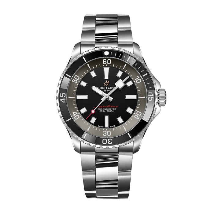 Breitling Superocean 42mm UK Edition Herrenuhr grau Edelstahl A173757A1B1A1