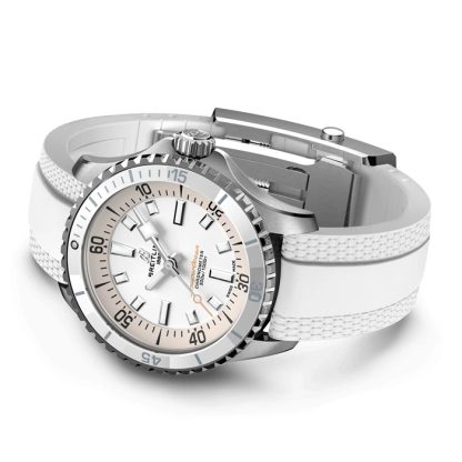 Breitling Superocean Automatic 36 Edelstahl Kautschukband Uhr A17377211A1S1 – Bild 4