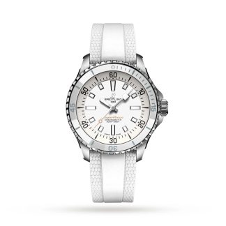 Breitling Superocean Automatic 36 Edelstahl Kautschukband Uhr A17377211A1S1