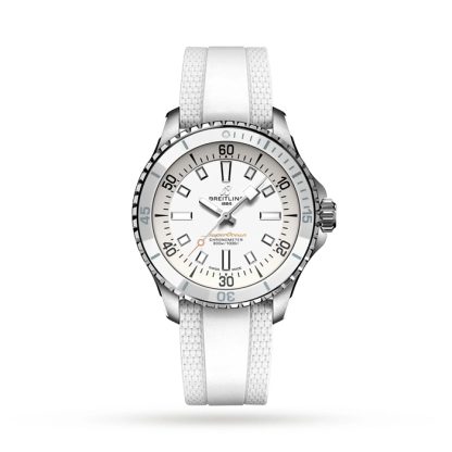 Breitling Superocean Automatic 36 Edelstahl Kautschukband Uhr A17377211A1S1