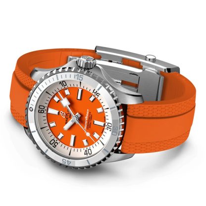 Breitling Superocean Automatic 36 Edelstahl Kautschukband Uhr A17377211O1S1 – Bild 4