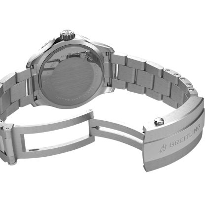 Breitling Superocean Automatic 36 Edelstahl Türkis Uhr A17377211C1A1 – Bild 5