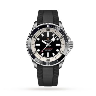 Breitling Superocean Automatic 42 Edelstahluhr mit Kautschukarmband A17375211B1S1