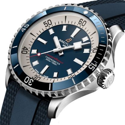 Breitling Superocean Automatic 42 Edelstahluhr mit Kautschukarmband A17375E71C1S1 – Bild 3
