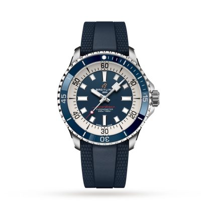 Breitling Superocean Automatic 42 Edelstahluhr mit Kautschukarmband A17375E71C1S1